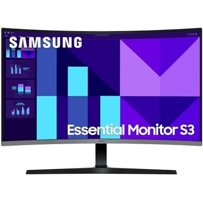 Samsung 32 Zoll Essential S3 S39GD, Full HD (1.920 x 1.080), Computer-Monitor, PC-Bildschirm, 100 Hz, 1800R Curved, Game Mode, Eye Saver Mode, LS32D396GAUXEN Samsung 32 Zoll Essential S3 S39GD, Full HD (1.920 x 1.080), Computer-Monitor, PC-Bildschirm, 100 Hz, 1800R Curved, Game Mode, Eye Saver Mode, LS32D396GAUXEN