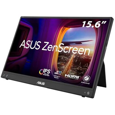 Asus ZenScreen MB16AHV 15,6 Zoll tragbarer USB Monitor Full HD 1920x1080, 15W USB-C, Mini-HDMI, Autorotation, leichtes Design, Kickstand, Stativ Sockel IPS Panel, 16:9, entspiegelt Asus ZenScreen MB16AHV 15,6 Zoll tragbarer USB Monitor Full HD 1920x1080, 15W USB-C, Mini-HDMI, Autorotation, leichtes Design, Kickstand, Stativ Sockel IPS Panel, 16:9, entspiegelt