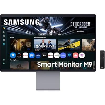 Samsung M90F 32 Zoll 4K Smart AI Monitor, QD-OLED, 3840x2160, 165Hz, 0,03ms(G/G), Kamera, Speaker, Gaming Hub, 4K Upscaling, Sprachsteuerung, Smart TV-Apps & AI Features, HDR10+, USB-C, LS32FM900SUXEN Samsung M90F 32 Zoll 4K Smart AI Monitor, QD-OLED, 3840x2160, 165Hz, 0,03ms(G/G), Kamera, Speaker, Gaming Hub, 4K Upscaling, Sprachsteuerung, Smart TV-Apps & AI Features, HDR10+, USB-C, LS32FM900SUXEN