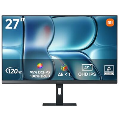 XIAOMI Monitor 27 Zoll, 2K QHD 2560 x 1440, 120Hz, 100% sRGB, P27QDA-RAGL XIAOMI Monitor 27 Zoll, 2K QHD 2560 x 1440, 120Hz, 100% sRGB, P27QDA-RAGL