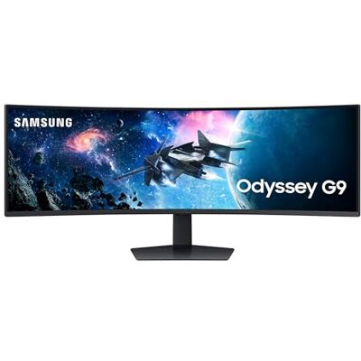 Samsung Odyssey G95C Curved Gaming Monitor, 49 Zoll, VA-Panel, 5.120 x 1.440 Pixel, VESA DisplayHDR 1.000, HDR10+ Gaming, Freesync Premium Pro, Bildwiederholrate 240 Hz, Reaktionszeit 1 ms (G/G) Samsung Odyssey G95C Curved Gaming Monitor, 49 Zoll, VA-Panel, 5.120 x 1.440 Pixel, VESA DisplayHDR 1.000, HDR10+ Gaming, Freesync Premium Pro, Bildwiederholrate 240 Hz, Reaktionszeit 1 ms (G/G)