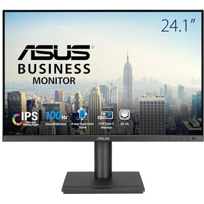 Asus Business BE248CFN 24,1 Zoll WUXGA Docking Monitor 16:10 IPS Panel, 100Hz, 1920x1200, HDR10 Daisy Chain, ergonomisch, Pivot, Blaulichtfilter, EPEAT Gold DP, HDMI, USB-C mit 96W, Speaker Asus Business BE248CFN 24,1 Zoll WUXGA Docking Monitor 16:10 IPS Panel, 100Hz, 1920x1200, HDR10 Daisy Chain, ergonomisch, Pivot, Blaulichtfilter, EPEAT Gold DP, HDMI, USB-C mit 96W, Speaker