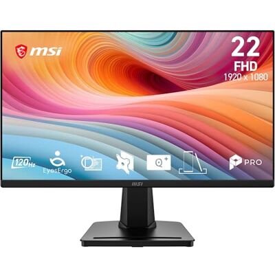MSI PRO MP225A E12VL, VA-Monitor, 22" FHD, 144 Hz 1920 x 1080, 144 Hz, 1 ms, Adaptive-Sync, Eye Care – HDMI 1.4b, neigbar, VESA-Halterung, schwarz MSI PRO MP225A E12VL, VA-Monitor, 22" FHD, 144 Hz 1920 x 1080, 144 Hz, 1 ms, Adaptive-Sync, Eye Care – HDMI 1.4b, neigbar, VESA-Halterung, schwarz