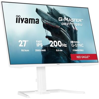 IIYAMA G-Master Red Eagle GB2771QSU-W1 68,6cm 27" Fast IPS LED Gaming Monitor QHD 200Hz HDMI DP USB3.2 USB-C 0.5ms G-SYNC Höhenverstellung Pivot schwarz IIYAMA G-Master Red Eagle GB2771QSU-W1 68,6cm 27" Fast IPS LED Gaming Monitor QHD 200Hz HDMI DP USB3.2 USB-C 0.5ms G-SYNC Höhenverstellung Pivot schwarz