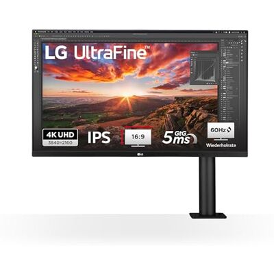 LG Ultrafine Ergo 32UN880K-B.AEU (32 Zoll) 4K UHD IPS Monitor, HDR10, USB-C (60W), Ergonomischer Standfuß, Schwarz LG Ultrafine Ergo 32UN880K-B.AEU (32 Zoll) 4K UHD IPS Monitor, HDR10, USB-C (60W), Ergonomischer Standfuß, Schwarz