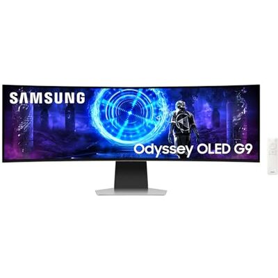 Samsung 49 Zoll Odyssey OLED G9 G95SD, DQHD (5.120 x 1.440), Gaming Monitor, PC Bildschirm, 240 Hz, OLED Glare Free, 0,03 ms Reaktionszeit, Gaming Hub, LS49DG954SUXEN Samsung 49 Zoll Odyssey OLED G9 G95SD, DQHD (5.120 x 1.440), Gaming Monitor, PC Bildschirm, 240 Hz, OLED Glare Free, 0,03 ms Reaktionszeit, Gaming Hub, LS49DG954SUXEN