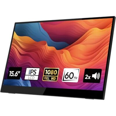 LOGICOM Portable Monitor Touchscreen 15,6 Zoll, Tragbares IPS Display FHD 1920x1080P, USB-C & HDMI Anschlüssen, Eingebaute Lautsprecher, Eye-Care Bildschirm für PC, Laptop, Xbox, PS3/4/5 LOGICOM Portable Monitor Touchscreen 15,6 Zoll, Tragbares IPS Display FHD 1920x1080P, USB-C & HDMI Anschlüssen, Eingebaute Lautsprecher, Eye-Care Bildschirm für PC, Laptop, Xbox, PS3/4/5