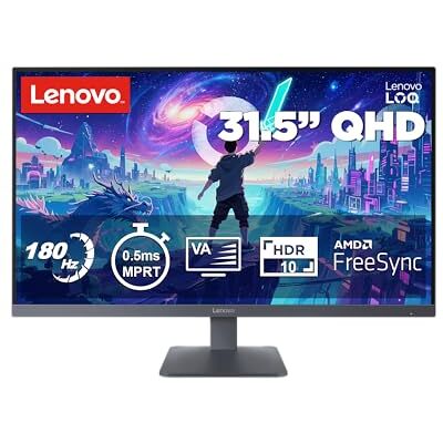 IBM LOQ 32Q-10 31.5'' QHD WLED Gaming Monitor 2560x1440 16:9 180Hz 0.5ms Reaktionszeit HDMI 2.1 DisplayPort 3-seitig-NearEdgeless Panel VESA Adaptive Sync AMD FreeSync Grau IBM LOQ 32Q-10 31.5'' QHD WLED Gaming Monitor 2560x1440 16:9 180Hz 0.5ms Reaktionszeit HDMI 2.1 DisplayPort 3-seitig-NearEdgeless Panel VESA Adaptive Sync AMD FreeSync Grau