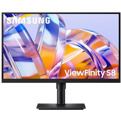 Samsung ViewFinity S8 27 Zoll S80UH 4K UHD IPS PC-Monitor mit KVM Switch 2160p PC Bildschirm, Reaktionszeit 5 ms, HDR10, Eye Saver, Flicker Free, Auto Source Switch+, USB-C 90W, LS27H804UAUXEN Samsung ViewFinity S8 27 Zoll S80UH 4K UHD IPS PC-Monitor mit KVM Switch 2160p PC Bildschirm, Reaktionszeit 5 ms, HDR10, Eye Saver, Flicker Free, Auto Source Switch+, USB-C 90W, LS27H804UAUXEN