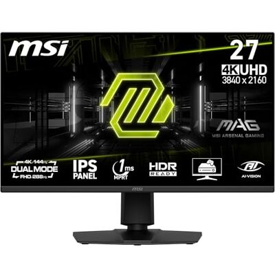 MSI MAG 275UPDA E14 27-Zoll-4K-UHD-Gaming-Monitor, 3840 x 2160 IPS, 288 Hz, 1 ms, HDR-fähig, AMD FreeSync Premium, Augenschutz, Dual-Mode, HDMI 2.1, DP 1.4a, Rahmenlos, schwarz MSI MAG 275UPDA E14 27-Zoll-4K-UHD-Gaming-Monitor, 3840 x 2160 IPS, 288 Hz, 1 ms, HDR-fähig, AMD FreeSync Premium, Augenschutz, Dual-Mode, HDMI 2.1, DP 1.4a, Rahmenlos, schwarz