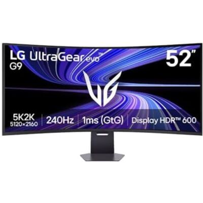 LG Ultragear™ 52G930B-B 52 Zoll 21:9 Curved 5K2K VA Gaming Monitor, 240Hz, DisplayHDR™ 600, AMD FreeSync Premium, USB-C (90W), Schwarz LG Ultragear™ 52G930B-B 52 Zoll 21:9 Curved 5K2K VA Gaming Monitor, 240Hz, DisplayHDR™ 600, AMD FreeSync Premium, USB-C (90W), Schwarz