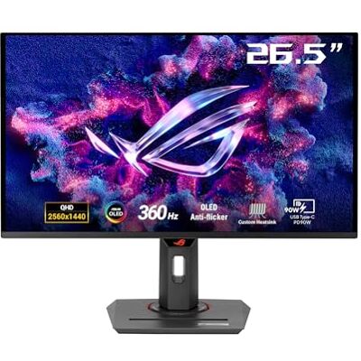 Asus ROG Strix OLED XG27ACDNG 27 Zoll Gaming-Monitor ((26,5 Zoll sichtbar) 1440p QD -Panel, 360 Hz, 0,03 ms, Kühlkörper, Anti-Flicker, Care+, gleichmäßige Helligkeit, G-SYNC) Asus ROG Strix OLED XG27ACDNG 27 Zoll Gaming-Monitor ((26,5 Zoll sichtbar) 1440p QD -Panel, 360 Hz, 0,03 ms, Kühlkörper, Anti-Flicker, Care+, gleichmäßige Helligkeit, G-SYNC)