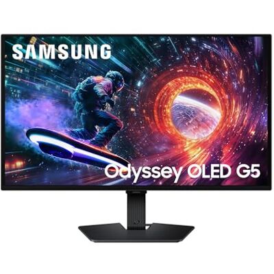 Samsung 27 Zoll Odyssey G50SF Gaming Monitor, PC-Bildschirm mit QD-OLED, 2.560 x 1.440 Pixel (QHD), 180 Hz, 0,03 ms (G/G), AMD FreeSync, NVIDIA G-Sync, Glare Free, HDR10, LS27FG506SUXEN Samsung 27 Zoll Odyssey G50SF Gaming Monitor, PC-Bildschirm mit QD-OLED, 2.560 x 1.440 Pixel (QHD), 180 Hz, 0,03 ms (G/G), AMD FreeSync, NVIDIA G-Sync, Glare Free, HDR10, LS27FG506SUXEN