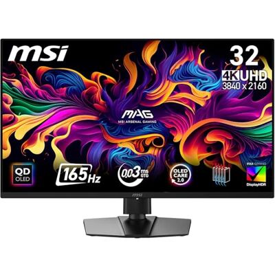 MSI MAG 322UPA QD-OLED E16 – 32" 4K-QD-OLED-Gaming-Monitor mit 165 Hz, 0,03 ms, DisplayHDR True Black 400 sowie FreeSync Premium und G-SYNC-Kompatibilität. MSI MAG 322UPA QD-OLED E16 – 32" 4K-QD-OLED-Gaming-Monitor mit 165 Hz, 0,03 ms, DisplayHDR True Black 400 sowie FreeSync Premium und G-SYNC-Kompatibilität.