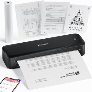 Phomemo M833 Thermodrucker A4 für Unterwegs, Kabelloser Tragbarer Drucker 300DPI, Mobiler Drucker für Rechnungen, Studium, Zuhause, Geschäft, Schule, Kompatibel mit iOS, Android und PC, Schwarz Phomemo M833 Thermodrucker A4 für Unterwegs, Kabelloser Tragbarer Drucker 300DPI, Mobiler Drucker für Rechnungen, Studium, Zuhause, Geschäft, Schule, Kompatibel mit iOS, Android und PC, Schwarz