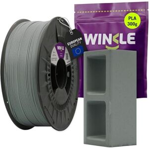 WINKLE FEED YOUR PRINTER WINKLE PLA HD Texture (Texturiert) Filament Zement 1.75mm 300g, 3D-Drucker Filament, PLA Grau, Kompatibel mit den meisten FDM-Druckern, Maßgenauigkeit +/- 0.05mm WINKLE FEED YOUR PRINTER WINKLE PLA HD Texture (Texturiert) Filament Zement 1.75mm 300g, 3D-Drucker Filament, PLA Grau, Kompatibel mit den meisten FDM-Druckern, Maßgenauigkeit +/- 0.05mm