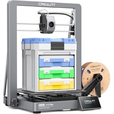 Creality Ender 3 V3 Plus 3D-Drucker, neu in 2024, 600 mm/s, Vollmetallgehäuse, verbesserter Extruder, Schnellwechseldüse, große Druckgröße, für Anfänger, professionelle Gamer, Bildungsbranche usw Creality Ender 3 V3 Plus 3D-Drucker, neu in 2024, 600 mm/s, Vollmetallgehäuse, verbesserter Extruder, Schnellwechseldüse, große Druckgröße, für Anfänger, professionelle Gamer, Bildungsbranche usw