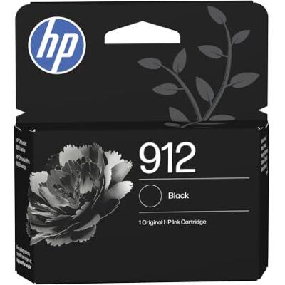 HP 912 Schwarz, Original Druckerpatrone Tinte für Officejet 8010, 8010e, OfficeJet Pro 8020, 8020e, ~250 Seiten (3YL80AE) HP 912 Schwarz, Original Druckerpatrone Tinte für Officejet 8010, 8010e, OfficeJet Pro 8020, 8020e, ~250 Seiten (3YL80AE)