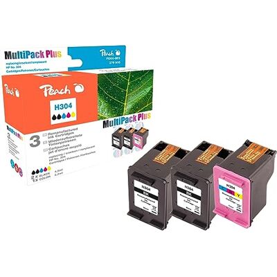 Peach H304 Spar Pack Plus Druckköpfe (2xBK, C) kompatibel mit HP 304, N9K06AE*2, N9K05AE für z.B. HP DeskJet 3720, 3750, 3730, 3732, Ink Advantage 3700 MFP Peach H304 Spar Pack Plus Druckköpfe (2xBK, C) kompatibel mit HP 304, N9K06AE*2, N9K05AE für z.B. HP DeskJet 3720, 3750, 3730, 3732, Ink Advantage 3700 MFP