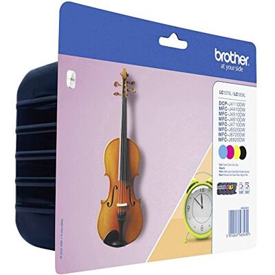 Brother Original XL-Tintenpatronen LC-127 (schwarz, cyan, magenta, gelb) im Value-Pack (für DCP-J4110DW, MFC-J4410DW, MFC-J4510DW, MFC-J4610DW, MFC-J4710DW), XXL Brother Original XL-Tintenpatronen LC-127 (schwarz, cyan, magenta, gelb) im Value-Pack (für DCP-J4110DW, MFC-J4410DW, MFC-J4510DW, MFC-J4610DW, MFC-J4710DW), XXL