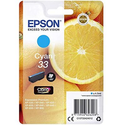 Epson - C13T33424012 - Cyan - Tintenpatrone Epson - C13T33424012 - Cyan - Tintenpatrone
