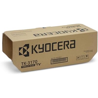 Kyocera TK-3170 Toner Schwarz inkl. Resttonerbehälter. Original Tonerkartusche 1T02T80NL1. Toner Drucker kompatibel für ECOSYS P3050dn, ECOSYS P3055dn, ECOSYS P3060dn Kyocera TK-3170 Toner Schwarz inkl. Resttonerbehälter. Original Tonerkartusche 1T02T80NL1. Toner Drucker kompatibel für ECOSYS P3050dn, ECOSYS P3055dn, ECOSYS P3060dn