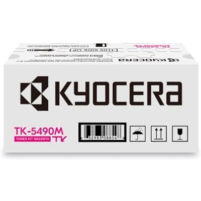 Kyocera TK-5490M Toner Drucker Magenta. Original Tonerkartusche 1T0C22BNL1. Drucker Toner kompatibel für PA2101cx, PA2101cwx, MA2101cfx, MA2101cwfx. Druckertoner für bis zu 2400 Seiten Kyocera TK-5490M Toner Drucker Magenta. Original Tonerkartusche 1T0C22BNL1. Drucker Toner kompatibel für PA2101cx, PA2101cwx, MA2101cfx, MA2101cwfx. Druckertoner für bis zu 2400 Seiten
