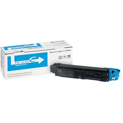Kyocera 1T02NRCNL0 TK-5140C TONER-KIT INCL CONTAINER F/5000 Pages, cyan Kyocera 1T02NRCNL0 TK-5140C TONER-KIT INCL CONTAINER F/5000 Pages, cyan