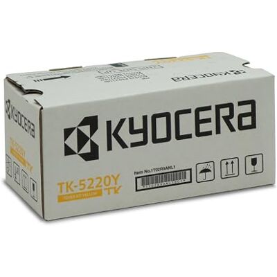 Kyocera TK-5220Y Original Toner Gelb 1T02R9ANL1. Toner Drucker ECOSYS M5521cdn, ECOSYS M5521cdw, ECOSYS P5021cdn, ECOSYS P5021cdw. Kyocera TK-5220Y Original Toner Gelb 1T02R9ANL1. Toner Drucker ECOSYS M5521cdn, ECOSYS M5521cdw, ECOSYS P5021cdn, ECOSYS P5021cdw.