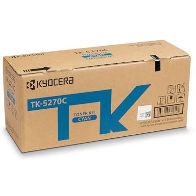 Kyocera TK-5270C Cyan. Original Toner-Kartusche 1T02TVCNL0. Kompatibel für P6230cdn, M6230cidn und M6630cidn Kyocera TK-5270C Cyan. Original Toner-Kartusche 1T02TVCNL0. Kompatibel für P6230cdn, M6230cidn und M6630cidn