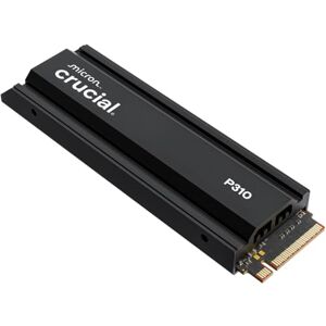 Crucial P310 PS5 SSD 2TB PCIe Gen4 NVMe M.2 Interne Festplatte mit Kühlkörper, bis 7100 MB/s, Gaming für PS5, Desktop PC CT2000P310SSD5-01 Crucial P310 PS5 SSD 2TB PCIe Gen4 NVMe M.2 Interne Festplatte mit Kühlkörper, bis 7100 MB/s, Gaming für PS5, Desktop PC CT2000P310SSD5-01