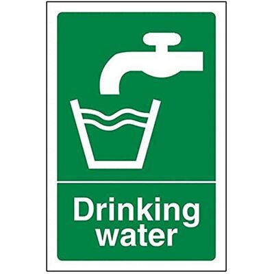 VSafety 23001 ag-r "Trinkwasser" Sicher Zustand Allgemeine Zeichen, starrer Kunststoff, Hochformat, 100 mm x 150 mm, grün VSafety 23001 ag-r "Trinkwasser" Sicher Zustand Allgemeine Zeichen, starrer Kunststoff, Hochformat, 100 mm x 150 mm, grün