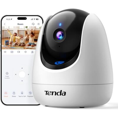Tenda 5MP-WLAN-Überwachungskamera für den Innenbereich, CP7 V2.0 3K UHD, 360° PTZ, 12 m Nachtsicht, KI-Personen- & Haustiererkennung, Smart Tracking, 2-Wege-Audio, Alexa-kompatibel Tenda 5MP-WLAN-Überwachungskamera für den Innenbereich, CP7 V2.0 3K UHD, 360° PTZ, 12 m Nachtsicht, KI-Personen- & Haustiererkennung, Smart Tracking, 2-Wege-Audio, Alexa-kompatibel