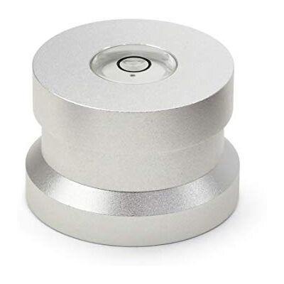 Dynavox Single Puck ASP3, Adapter aus Aluminium für 45er Single-Schallplatten, integrierte Libelle zur Justage des Plattenspielers, Silber Dynavox Single Puck ASP3, Adapter aus Aluminium für 45er Single-Schallplatten, integrierte Libelle zur Justage des Plattenspielers, Silber