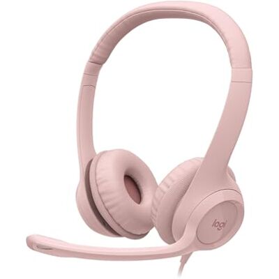 Logitech H390 verkabelter Kopfhörer für PC/Laptop Stereokopfhörer mit rauschunterdrückendem Mikrofon, USB-A, Inline-Steuerungen, für Chromebook geeignet Rosa Logitech H390 verkabelter Kopfhörer für PC/Laptop Stereokopfhörer mit rauschunterdrückendem Mikrofon, USB-A, Inline-Steuerungen, für Chromebook geeignet Rosa
