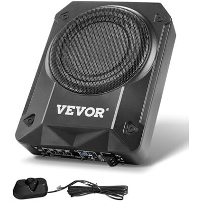 VEVOR Untersitz Auto Subwoofer 800 W 203 mm schlanker Auto Subwoofer mit Stromversorgung, Subsystem mit eingebautem Verstärker, Hoch-/Niedrigpegel-Eingang und Lautstärkeregler für SUVs Lkws VEVOR Untersitz Auto Subwoofer 800 W 203 mm schlanker Auto Subwoofer mit Stromversorgung, Subsystem mit eingebautem Verstärker, Hoch-/Niedrigpegel-Eingang und Lautstärkeregler für SUVs Lkws