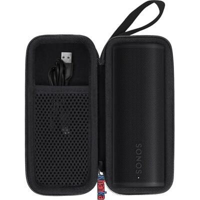 Khanka Hartschalenhülle kompatibel mit Sonos Roam 2 / Sonos Roam/Sonos Roam SL, tragbarer, wasserdichter Bluetooth-Lautsprecher, Schwarz, nur Hülle Khanka Hartschalenhülle kompatibel mit Sonos Roam 2 / Sonos Roam/Sonos Roam SL, tragbarer, wasserdichter Bluetooth-Lautsprecher, Schwarz, nur Hülle