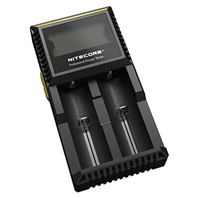 Nitecore D2EU Universalladegerät für Li-Ion, Ni-MH, Ni-CD und LiFePO4 Akkus, LCD Display Nitecore D2EU Universalladegerät für Li-Ion, Ni-MH, Ni-CD und LiFePO4 Akkus, LCD Display