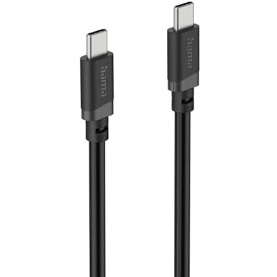 Hama Ladekabel, USB C auf USB C, 3m, 60W, 480 Mbit/s, Schnellladung Handy Ladekabel schwarz, Datenkabel, USB Kabel, Handykabel, USB Typ C, USB-C, vergoldete Stecker, maximal kompatibel Hama Ladekabel, USB C auf USB C, 3m, 60W, 480 Mbit/s, Schnellladung Handy Ladekabel schwarz, Datenkabel, USB Kabel, Handykabel, USB Typ C, USB-C, vergoldete Stecker, maximal kompatibel