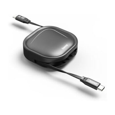 Hama USB-C-Ladekabel, ausziehbar, USB-C auf USB-C, 60 W Power Delivery, 1 m, Schnellladekabel PD für Smartphone, Tablet, Laptop & Powerbank, Schwarz Hama USB-C-Ladekabel, ausziehbar, USB-C auf USB-C, 60 W Power Delivery, 1 m, Schnellladekabel PD für Smartphone, Tablet, Laptop & Powerbank, Schwarz