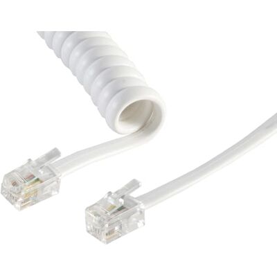1aTTack.de 3x 2m Telefonkabel RJ10 (auch RJ9, RJ22 genannt) Stecker Hörer Spiralkabel Telefonhörerkabel Telefonstecker RJ10 Kabel Festnetztelefon Telefonhörer Telefon Kabel weiß 1aTTack.de 3x 2m Telefonkabel RJ10 (auch RJ9, RJ22 genannt) Stecker Hörer Spiralkabel Telefonhörerkabel Telefonstecker RJ10 Kabel Festnetztelefon Telefonhörer Telefon Kabel weiß