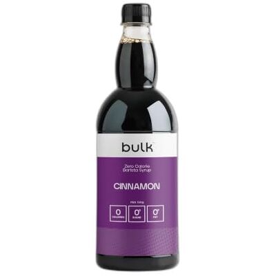 BULK POWDERS Bulk Kalorienfreier Barista Sirup, Zimt, 1L Zuckerfreier Kaffeesirup, Kalorienfrei, Zuckerfrei BULK POWDERS Bulk Kalorienfreier Barista Sirup, Zimt, 1L Zuckerfreier Kaffeesirup, Kalorienfrei, Zuckerfrei