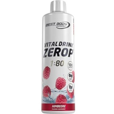 Best Body Nutrition ZEROP Vital Zuckerfreies Getränkekonzentrat Sirup Himbeere Ohne Aspartam 500 ml ergibt 40 L Getränk Fitness Drink mit Vitaminen B1 B6 Niacin Kalorienarm Wassersprudler Best Body Nutrition ZEROP Vital Zuckerfreies Getränkekonzentrat Sirup Himbeere Ohne Aspartam 500 ml ergibt 40 L Getränk Fitness Drink mit Vitaminen B1 B6 Niacin Kalorienarm Wassersprudler