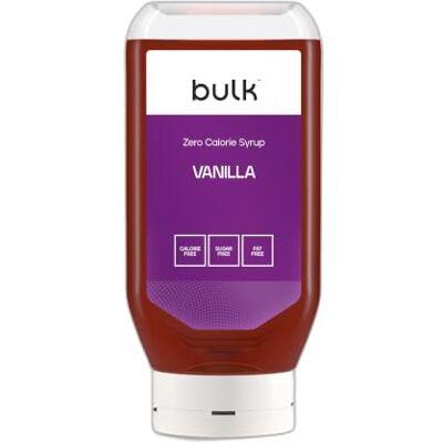 BULK POWDERS Bulk Kalorienfreier Sirup, Vanille, 400 ml Zuckerfrei, Kalorienfrei BULK POWDERS Bulk Kalorienfreier Sirup, Vanille, 400 ml Zuckerfrei, Kalorienfrei