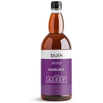 Bulk Kalorienfreier Barista Sirup, Kalorienfrei, Zuckerfrei, Haselnuss, 1L Bulk Kalorienfreier Barista Sirup, Kalorienfrei, Zuckerfrei, Haselnuss, 1L