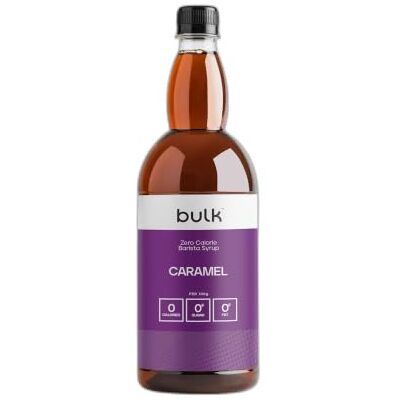 BULK POWDERS Bulk Kalorienfreier Barista Sirup, Karamell, 1L Kalorienfrei, Zuckerfrei BULK POWDERS Bulk Kalorienfreier Barista Sirup, Karamell, 1L Kalorienfrei, Zuckerfrei