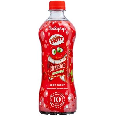 SODAPOP GmbH Sodapop Sirup FRITT Kirsche, zuckerfrei, 500ml, für bis zu 10 Liter Getränk kalorienarm, ohne Zucker SODAPOP GmbH Sodapop Sirup FRITT Kirsche, zuckerfrei, 500ml, für bis zu 10 Liter Getränk kalorienarm, ohne Zucker