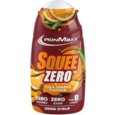 IronMaxx SqueeZero Cola Orange 65 ml Zuckerfreier Sirup ohne Kalorien Für 8 Liter Erfrischungsgetränk Praktisch & erfrischend IronMaxx SqueeZero Cola Orange 65 ml Zuckerfreier Sirup ohne Kalorien Für 8 Liter Erfrischungsgetränk Praktisch & erfrischend