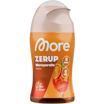 MORE NUTRITION MORE Zerup, Moreperello, 65 ml, für bis zu 8 l Fertiggetränk, zuckerfreier Sirup mit u.a. echten Fruchtextrakten, vegan, zero Kalorien made in Germany MORE NUTRITION MORE Zerup, Moreperello, 65 ml, für bis zu 8 l Fertiggetränk, zuckerfreier Sirup mit u.a. echten Fruchtextrakten, vegan, zero Kalorien made in Germany