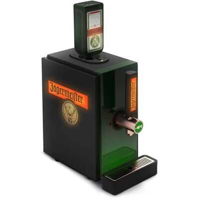 Jägermeister Shot Machine 2.0 – Kräuterlikör bei -18°C zapfen – Meisterhafte Shots servieren – Die Zapfmaschine mit Kühlung passt auf Flaschengrößen 0,35l 0,5l 0,7l 1l – 22,0 x 39,5 x 40,7 cm Jägermeister Shot Machine 2.0 – Kräuterlikör bei -18°C zapfen – Meisterhafte Shots servieren – Die Zapfmaschine mit Kühlung passt auf Flaschengrößen 0,35l 0,5l 0,7l 1l – 22,0 x 39,5 x 40,7 cm